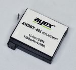 Ayex AHDBT-401 Batarya, GoPro, HERO4 Kamera İle Uyumlu 10