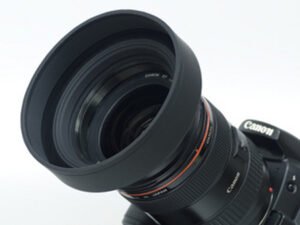 77mm Üç Kademeli Kauçuk Parasoley, Lens Hood 2