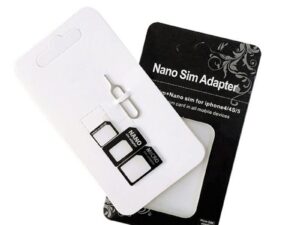 Nano ve Micro Sim Kartları için Sim Kartı Adaptörü