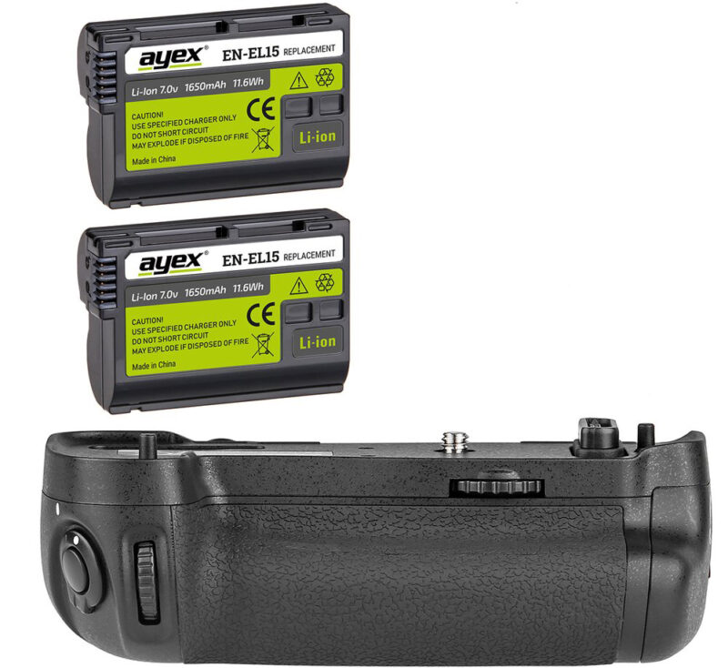 Nikon D750 İçin Ayex AX-D750 Battery Grip + 2 Ad. EN-EL15B Batarya 2