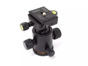 Ayex BH-03 Panoramik Ball Head Tripod Kafası – 8 kg Taşıma, 360° Pan, ±90° Tilt, Quick-Release, Su Terazili (370 g) 2