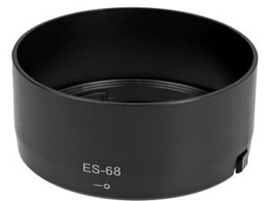 Ayex ES-68 Parasoley – Canon EF 50mm f/1.8 STM ile Uyumlu Lens Gölgelendirici, Lens Hood