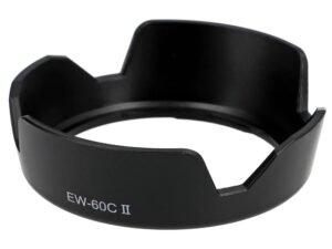Ayex EW-60C II Parasoley – Canon EF-S 18-55mm ve EF 28-80mm / 28-90mm ile Uyumlu Lens Hood